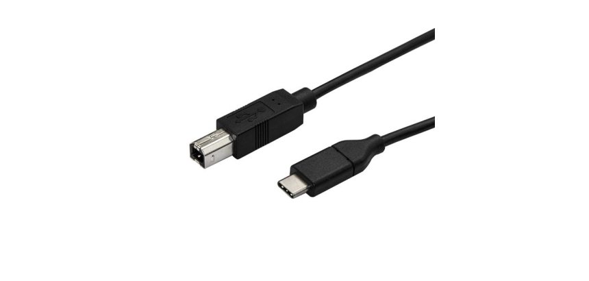 StarTech.com Câble USB-B vers USB-C de 3m, Câble de Transfert de Données, USB 2.0, USB-C
