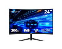 Nilox MONITOR 23 8 CURVO 200HZ HDMI DP computer monitor 60.5 cm (23.8") 1920 x 1080 pixels Full HD LCD Black