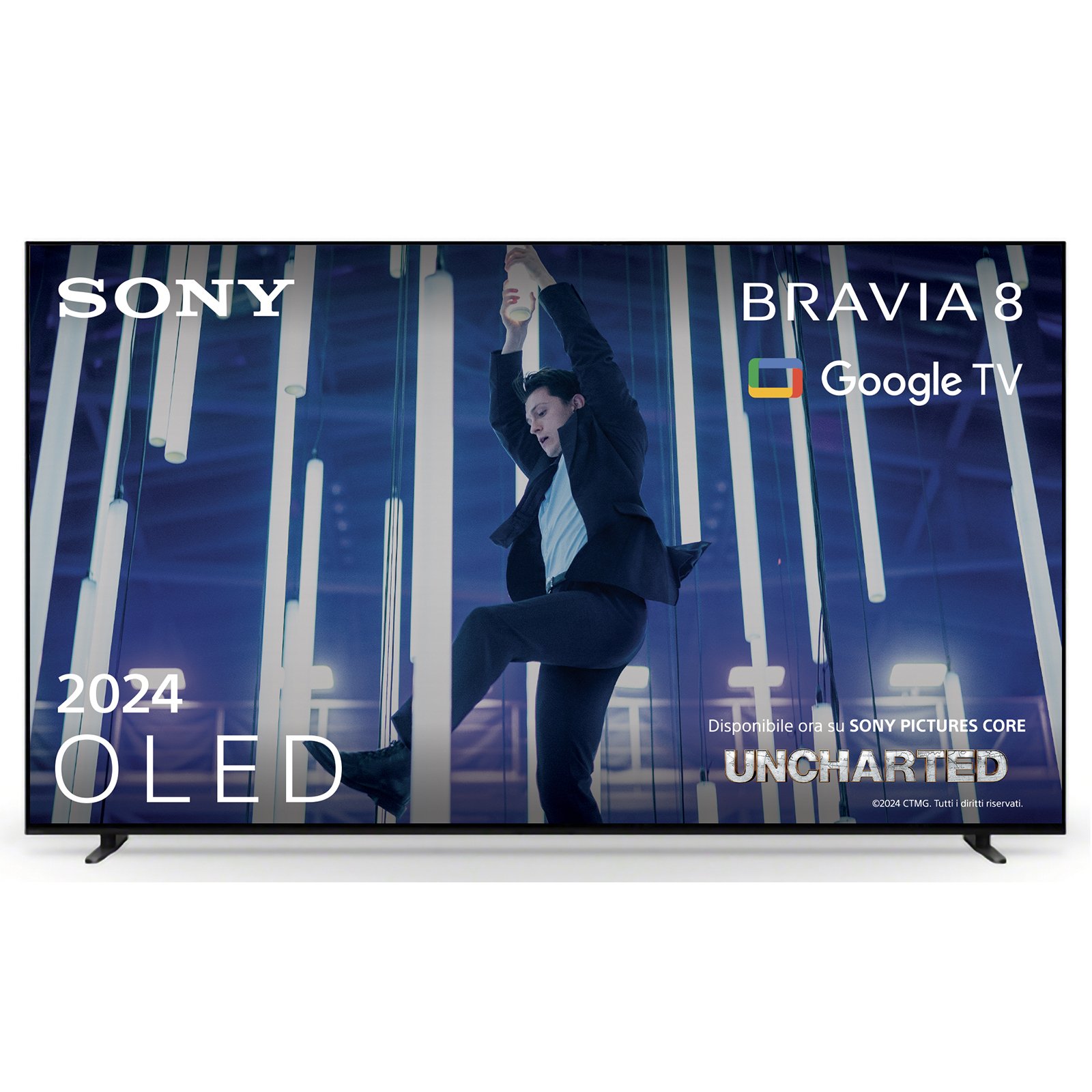 Sony BRAVIA 8 OLED 55 Pollici 4K HDR Google Smart TV (2024) | Gaming Menu for PlayStation 5, IMAX Enhanced, Dolby Vision Atmos, Chromecast, AirPlay, 120Hz 55XR83