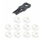 StarTech.com Verrous de Port RJ45, Lot de 10 Clés de Sécurité, Couvercle Anti-Poussière Verrouillable pour Port RJ45, Bloqueur de Port Ethernet/LAN Réutilisable, Bloqueur RJ45 Encliquetable pour Serveurs/Switchs