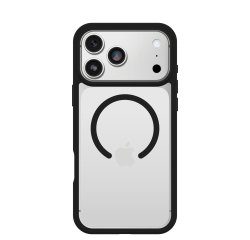 OtterBox React MagSafe Series pour Apple iPhone 17 Pro Max, noir Crystal, transparente/noir