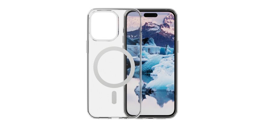 dbramante1928 Iceland Pro MagSafe custodia per cellulare Cover Trasparente, Bianco