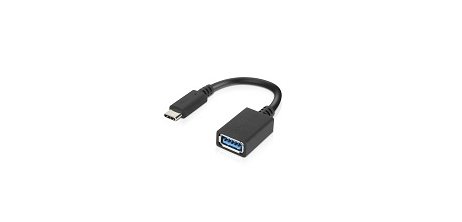 Lenovo 4X90Q59481 câble USB USB 3.2 Gen 1 (3.1 Gen 1) 0,14 m USB C USB A 5 Gbit/s Noir