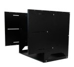 StarTech.com 2-Post 8U Open Frame Wall Mount Network Rack with Built-in Shelf, Wall Mount Data Rack with Adjustable Depth for AV / Computer / IT Equipment, Small Wall-Mount Server Rack - TAA Compliant