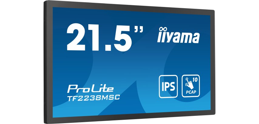 iiyama TF2238MSC-B1 PC flat screen 53.3 cm (21") 1920 x 1080 pixels Full HD LED Touchscreen Black