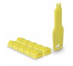 Lindy Verrous de ports RJ45, 10 pièces avec clé, Jaune