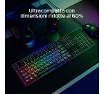 HyperX Alloy Origins 60 – Tastiera meccanica da gaming – HX Red (layout USA)