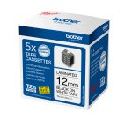 Brother TZE-231M5 cinta para impresora de etiquetas Negro sobre blanco