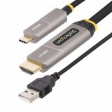 StarTech.com Câble USB-C vers HDMI 2.0 Optique Actif (AOC) de 9,15m, 4K 60Hz, Classé CL3, Câble Optique Actif, Câble Adaptateur USB Type-C vers HDMI Unidirectionnel