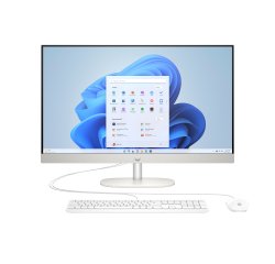 HP All-in-One 27-cr0075nf PC AMD Ryzen™ 5 7520U 68,6 cm (27") 1920 x 1080 pixels 16 Go LPDDR5-SDRAM 512 Go SSD Windows 11 Home Wi-Fi 6 (802.11ax) Blanc