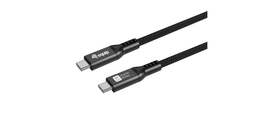 Equip 128442 cavo USB USB4 Gen 4x2 2 m USB C 80 Gbit/s 240 W Nero