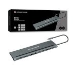 Conceptronic DONN17G laptop dock/port replicator Wired USB 3.2 Gen 1 (3.1 Gen 1) Type-C Grey