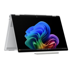 HP OmniBook X FlipNGAI 16-as0004nl Copilot+ PC Intel Core Ultra 7 256V Ibrido (2 in 1) 40,6 cm (16") Touch screen 3K 16 GB LPDDR5x-SDRAM 1 TB SSD Wi-Fi 6E (802.11ax) Windows 11 Home Argento