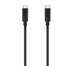 AISENS Cable USB 3.2 Gen2 10Gbps 4k@60Hz 5A 100W E-Marker, Tipo USB-C/M-USB-C/M, Negro, 3.0m