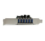 StarTech.com 7-Port PCI Express USB 3.0 Card - 5Gbps - Standard and Low-Profile Design - TAA