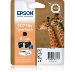Epson Giraffe Twinpack Black T0711H DURABrite Ultra Ink