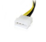 StarTech.com Câble adaptateur d'alimentation LP4 vers carte vidéo Express PCI 8 broches de 15 cm