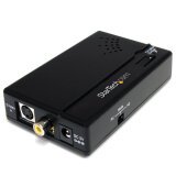 StarTech.com Adaptador Conversor de Audio y Vídeo Compuesto RCA S-Video a HDMI - HD 1080p