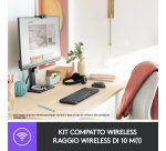 Logitech MK220 Combo Tastiera e Mouse Wireless Compatti per Windows, 2,4 GHz Wireless con Ricevitore USB Unifying, Durata Batteria di 24 Mesi, Compatibile con PC, Laptop