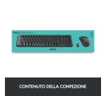 Logitech MK220 Combo Tastiera e Mouse Wireless Compatti per Windows, 2,4 GHz Wireless con Ricevitore USB Unifying, Durata Batteria di 24 Mesi, Compatibile con PC, Laptop