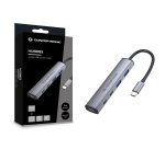 Conceptronic HUBBIES22G hub di interfaccia USB 3.2 Gen 1 (3.1 Gen 1) Type-C 5000 Mbit/s Grigio