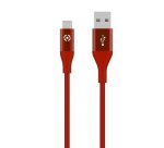 Celly USBMICROCOL3MRD cavo USB 3 m USB A Micro-USB B Rosso