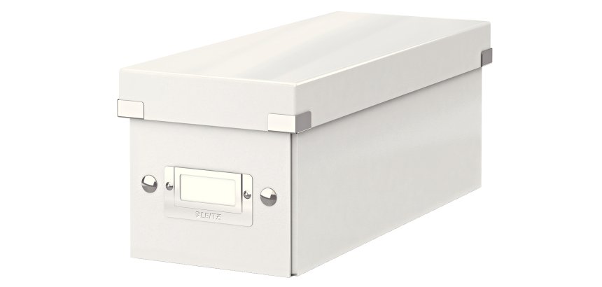Boîte de rangement CD Click&Store Office Blanc - contenance de 22 boîtes standard ou 44 slim
