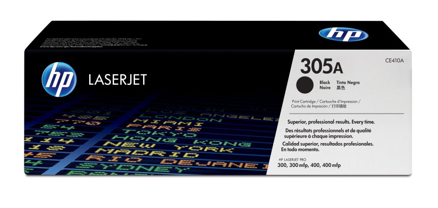 HP 305A - black - original - LaserJet - toner cartridge (CE410A)