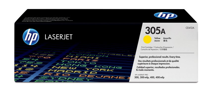 HP 305A - yellow - original - LaserJet - toner cartridge (CE412A)