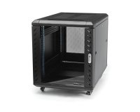 StarTech.com 4-Post 12U Server Rack Cabinet, Lockable 19" Data Rack Cabinet for Computer / AV / IT Equipment, Office / Home Network Rack with Casters & Adjustable Mounting Rails