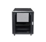 StarTech.com Armoire Rack Serveur 12U à 4 Montants, Armoire Verrouillable 19" pour Ordinateur/AV/Équipement IT, Rack Réseau pour Bureau/Domicile avec Roulettes et Rails de Montage Ajustables