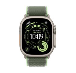 Apple MG9N4ZM/A intelligentes tragbares Zubehör Band Grün Titan, Polyester, Elasthan, Nylon