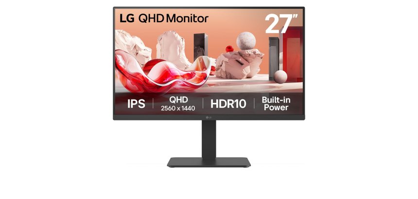 LG 27BA54QB-B écran plat de PC 68,6 cm (27") 2560 x 1440 pixels Quad HD LCD Noir