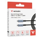 Verbatim 31847 câble USB USB4 Gen 2x2 1,2 m USB C Noir