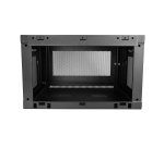 StarTech.com Armoire Réseau Murale à 2 Montants 6U avec Étagère 1U, Armoire Serveur Murale 19" à Charnières pour Équipement IT/AV/Électronique/Ordinateur, Armoire Rack Ventilée Flexible