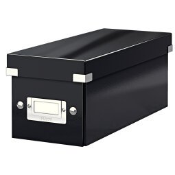 Boîte de rangement CD Click&Store Office Noir - contenance de 22 boîtes standard ou 44 slim