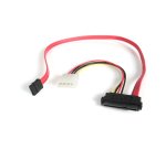 StarTech.com Câble Adaptateur SAS SFF 8482 vers SATA avec Alimentation LP4 - 46 cm