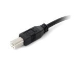 Cable USB Activo de 10m para Impresora - 1x USB A Macho - 1x USB B Macho - Adaptador Negro
