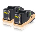 Epson Pack 2 Toners Jaune (2 x 7 500 p)