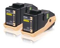Epson Pack 2 Toners Jaune (2 x 7 500 p)