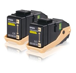 Epson Pack 2 Toners Jaune (2 x 7 500 p)