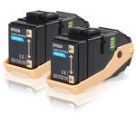 Epson Pack 2 Toners Cyan (2 x 7 500 p)