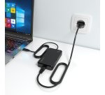 AISENS Cargador De Sobremesa GaN 45W PD3.0 1xUSB-C 1.8m, Negro
