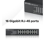 Zyxel GS1100-16 Non gestito Gigabit Ethernet (10/100/1000) Nero