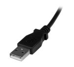 Cable Adaptador 2m USB A Macho a Micro USB B Macho Acodado en Ángulo hacia Abajo para Teléfono Móvil