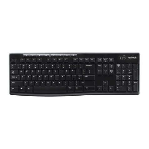 Logitech Wireless Keyboard K270 clavier Universel RF sans fil QWERTY Anglais britannique Noir