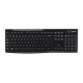 Logitech Wireless Keyboard K270 clavier Universel RF sans fil QWERTY Anglais britannique Noir