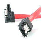 StarTech.com 12" latching sata cable - 1 Right Angle M/M câble SATA 0,3 m Rouge