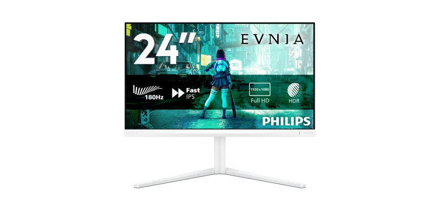 Philips Evnia 24M2N3201A/00 écran plat de PC 60,5 cm (23.8") 1920 x 1080 pixels Full HD LCD Blanc