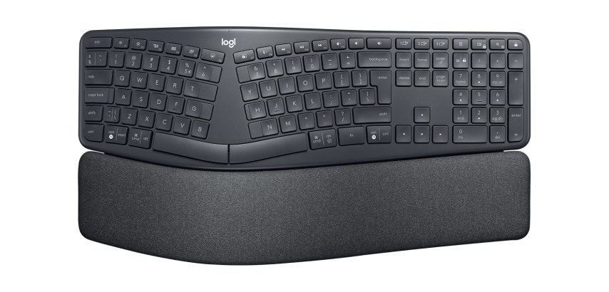 Logitech ERGO K860 Split for Business clavier Bureau Bluetooth QWERTY US International Graphite